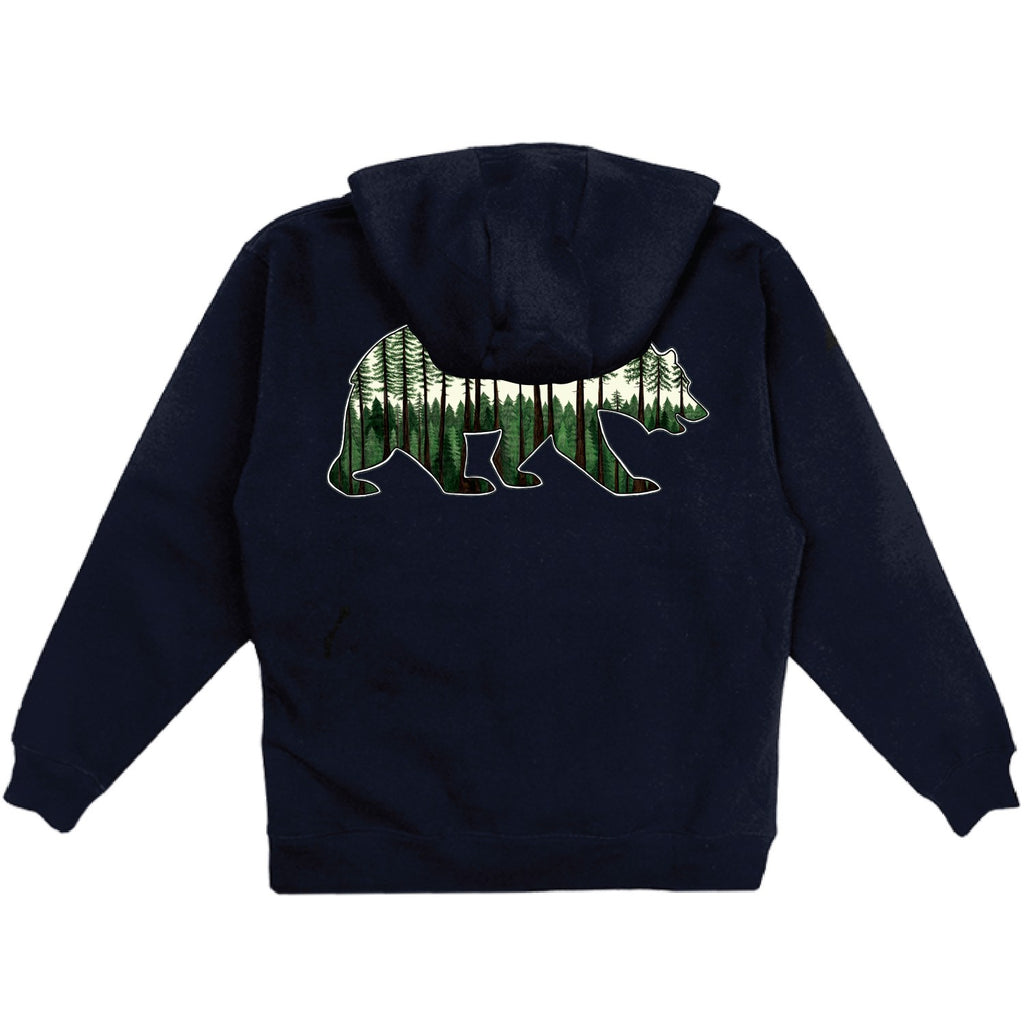 Youth Lab School Full Zip, Redwood Bear
