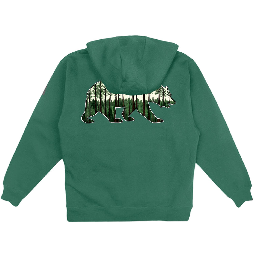 Youth Lab School Full Zip, Redwood Bear
