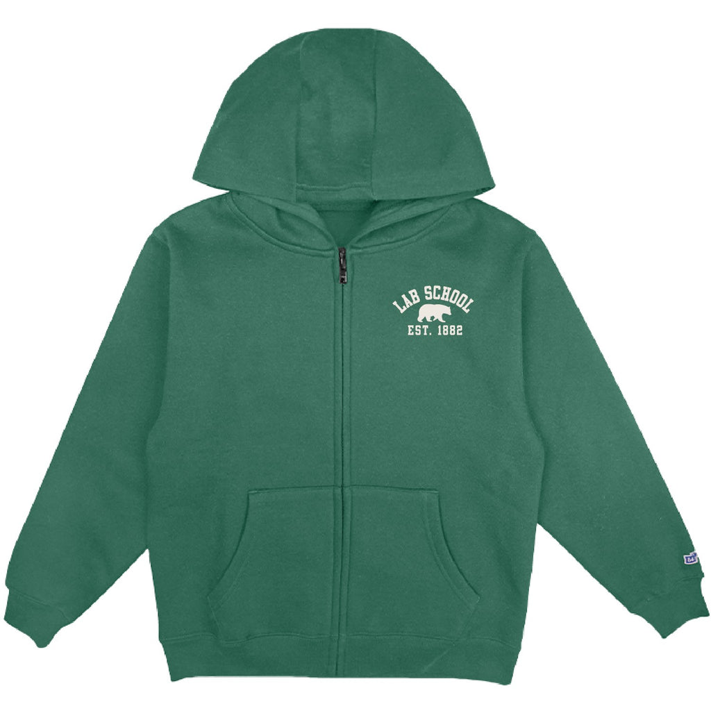 Youth Lab School Full Zip, Redwood Bear