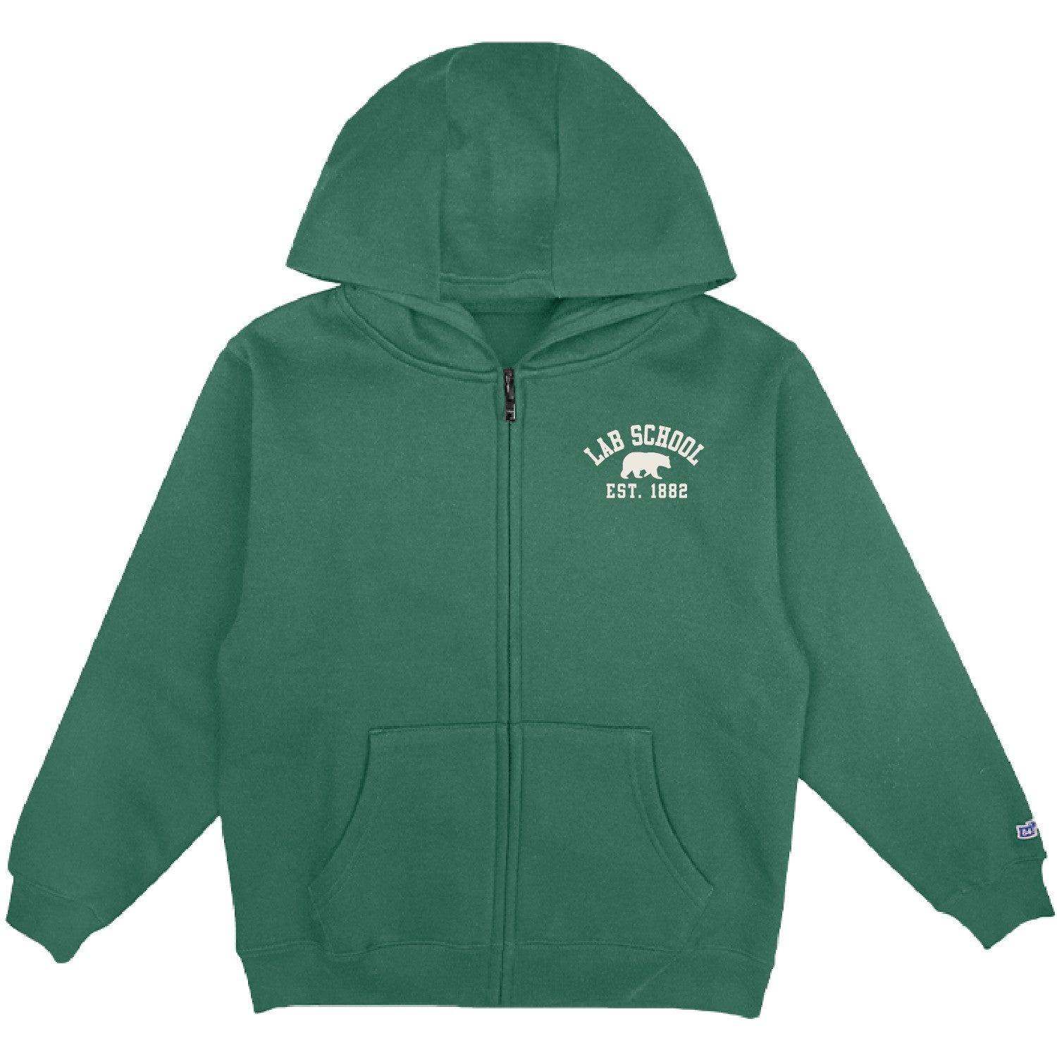 Youth Lab School Full Zip, Redwood Bear