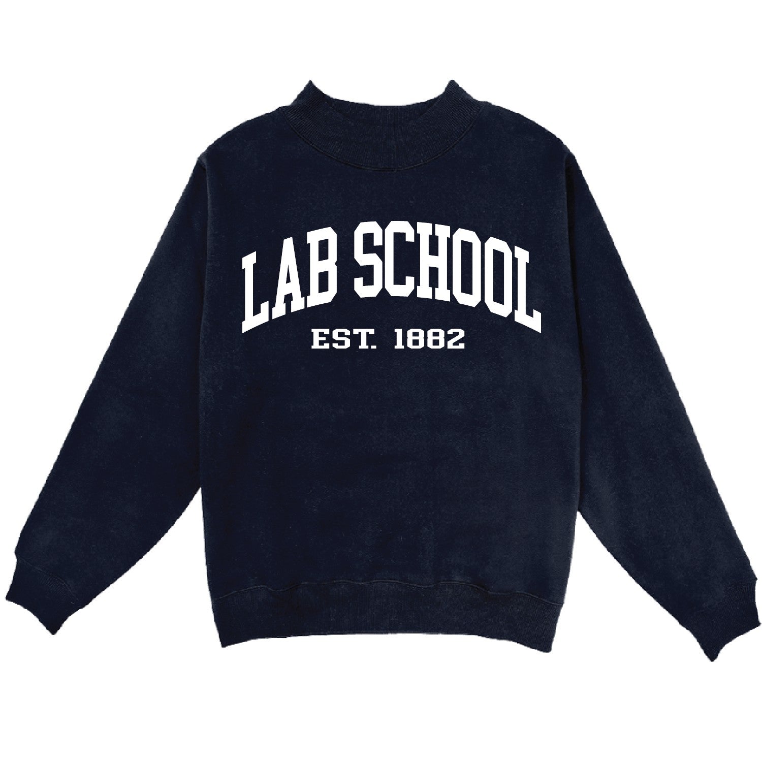 Ladies Lab School Mock Neck Sweatshirt