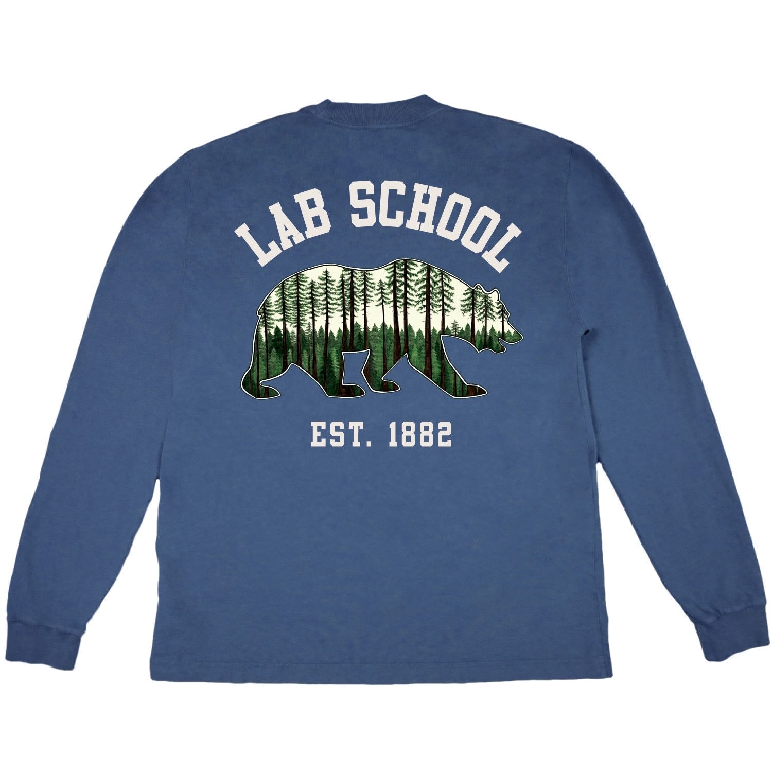 Adult Lab School Tee, Redwood Bear